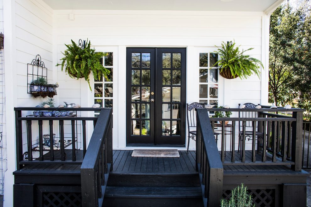French doors opening to a patio