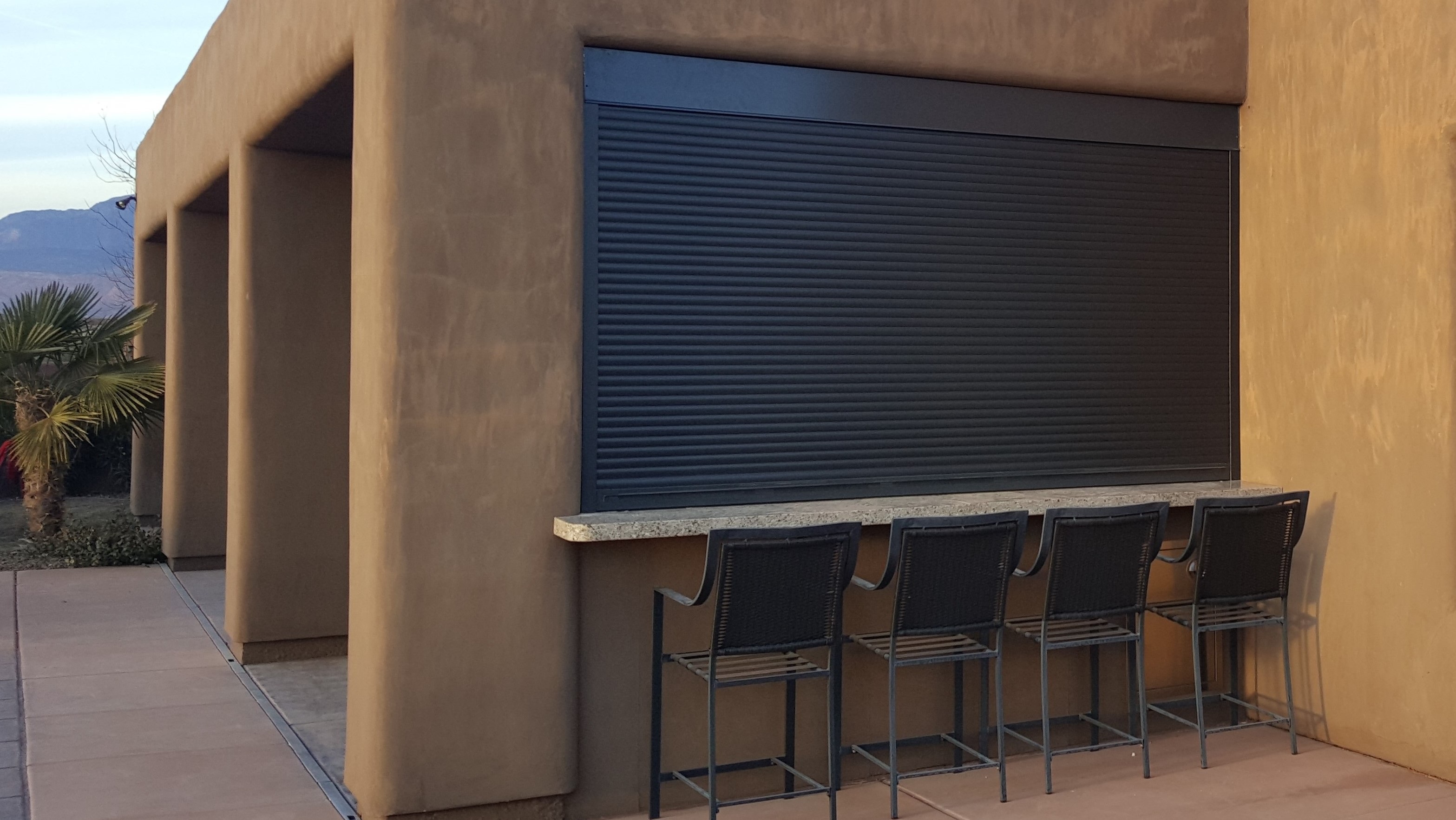 Eatery with Rolling Security Shutters.