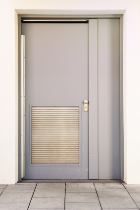 This is a fire door capable of stopping the spread of fire.